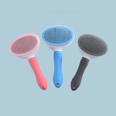 ซื้อ เครื่องกําจัดขนสัตว์เลี้ยง สีเทา สุนัขบํารุงฝีเท้า แปรงกางเกงทําความสะอาดตัวเอง Slicker โปรแกรมสัญลักษณ์ที่สามารถพกพา การผลิตออนไลน์