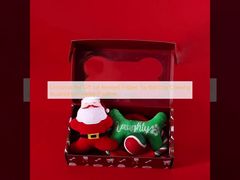 ชุดของขวัญสําหรับสัตว์เลี้ยงคริสต์มาสต์ ฟริสบีเกมพนันบอลสุนัขเคี้ยว