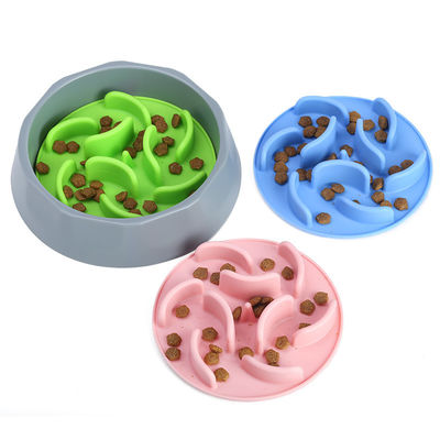 ไม่อัตโนมัติ Pet Slow Feeder Bowl โซลีนซิลิโคนต้มแมว Slow Feeder