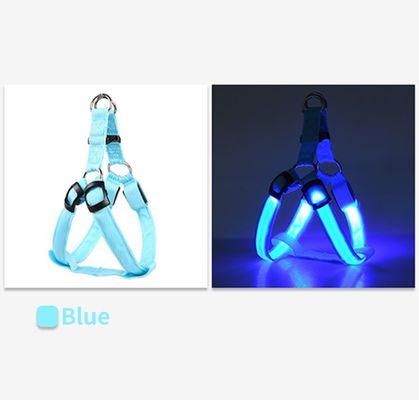 LED Night Dog Harness Vest เครื่องชาร์จใหม่ USB การออกแบบที่สะท้อนแสง