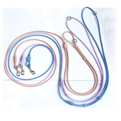 Macaron PVC สลิป Lead Dog Leash มือฟรีสลิป Lead Collar กันน้ํา