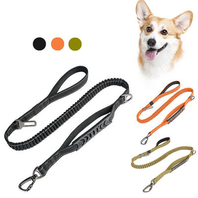 4 Foot Dog Lead Black Dog Leash With Buckle Handle 4 ฟุต ลายสุนัข