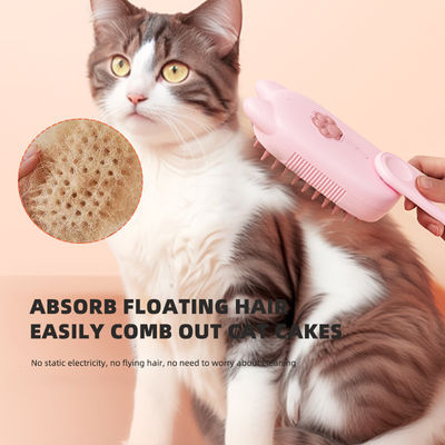 แปรงกำจัดขนสัตว์เลี้ยงสีฟ้าสำหรับสุนัขและแมว ล้างทำความสะอาดด้วยมือได้