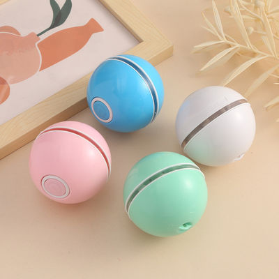 สัตว์เลี้ยง แมว ของเล่นลูกบอล สีน้ําเงิน USB Smart LED Light Rechargeable Interactive อัตโนมัติ Rolling