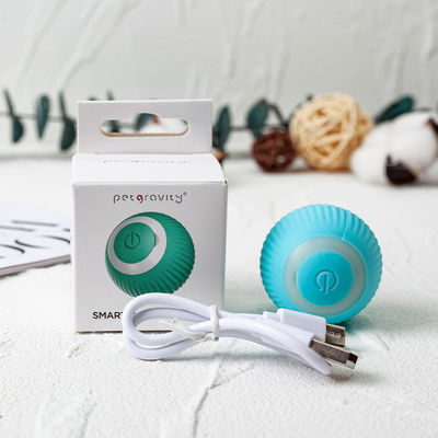 เครื่องเล่นลูกลูกแมวไฟฟ้าสําหรับแมว สินค้าสําหรับแมวสัตว์เลี้ยงสีชมพูและสีฟ้า