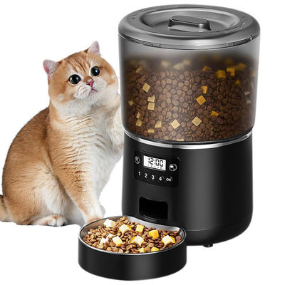4L อัตโนมัติ Pet Bowl Feeder สแตนเลส Self Feeding Cat Bowl