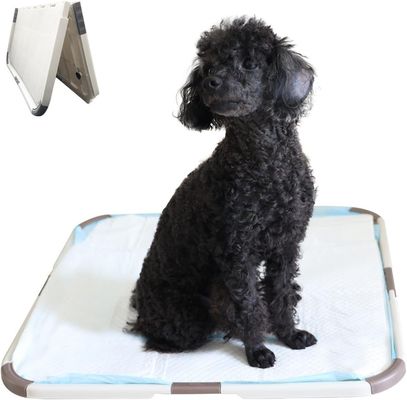 หมา Pee Pad พับ Potty การฝึกอบรมตัวถือ โทรพกพาซิลิโคนเทรย์สําหรับการฝึกหมา